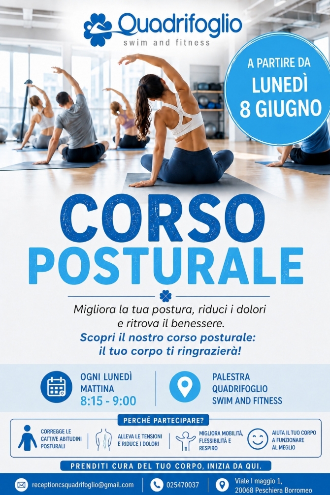 NOVITÀ!!! GINNASTICA POSTURALE - Centro Sportivo Quadrifoglio
